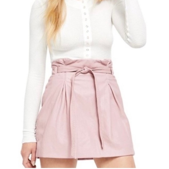 Free People Dresses & Skirts - Payton Faux Leather Skirt
